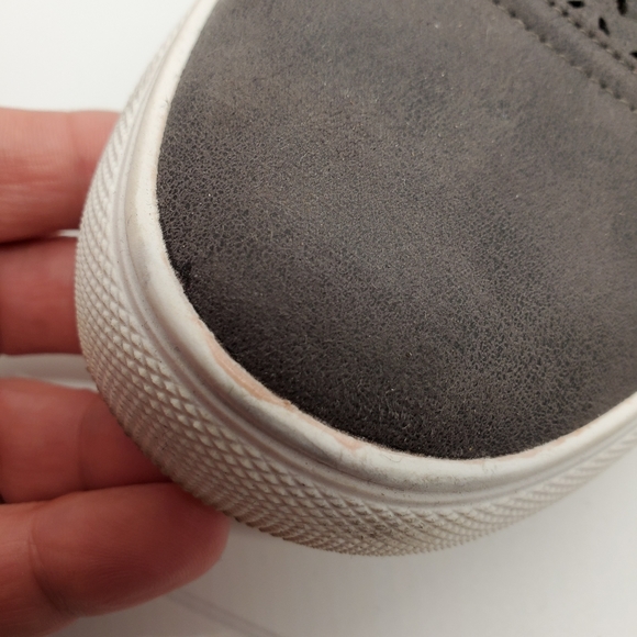 Report Alexa Dark Gray Perforated Comfort Slip on Loafer Sneakers - Picture 5 of 6